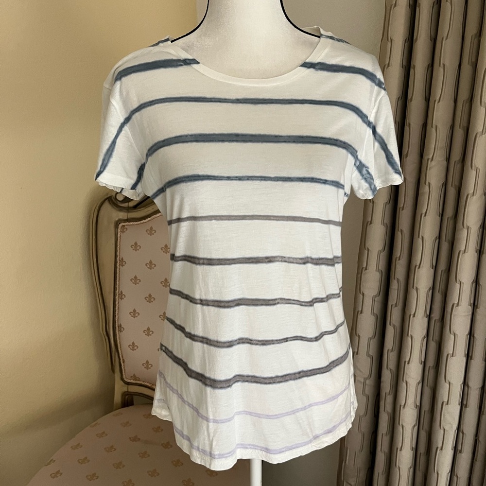 Marika Charles Short Sleeve Tie-Dye 100% Supina Cotton Tee. Size 3/Large